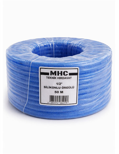 MHC 1/2 SOFT SİLİKONLU ÖRGÜLÜ HORTUM 25 metre